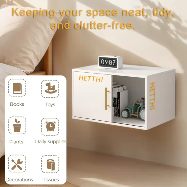 HETTHI Cube Storage Organizer, White Stackable Bookshelf, Modular Cubby Storage System, Cubby Organizer Wooden Display Shelf for Closet, Living Room, Bedroom, Apartment, Dorm